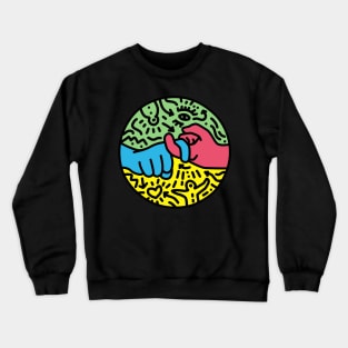 ASL for Friend -Pop Art style Crewneck Sweatshirt